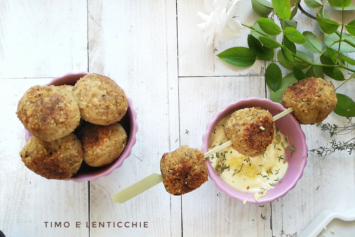 Polpette di melanzane e tofu