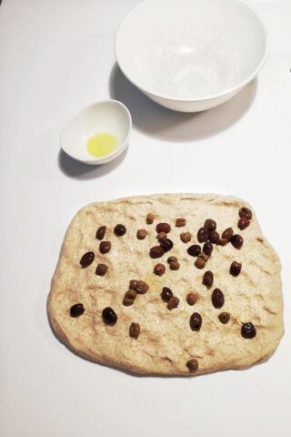 Pane integrale con le olive