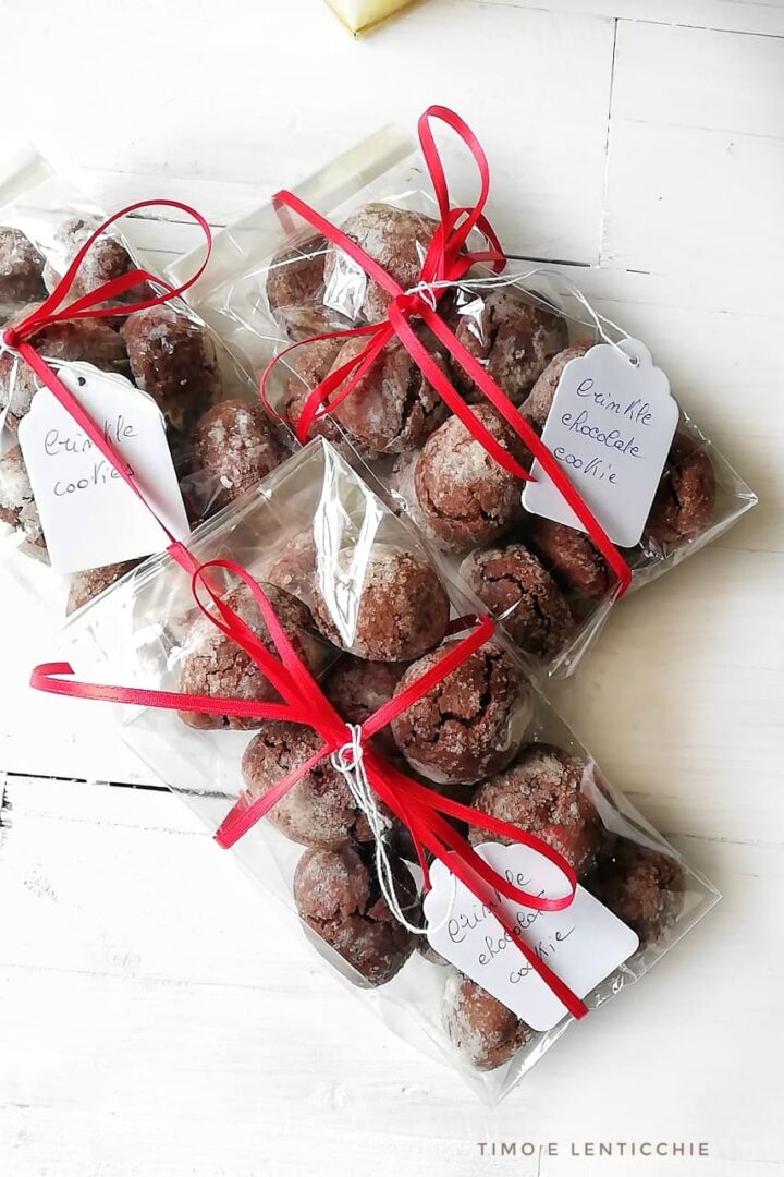 Crinkle cookie al cioccolato