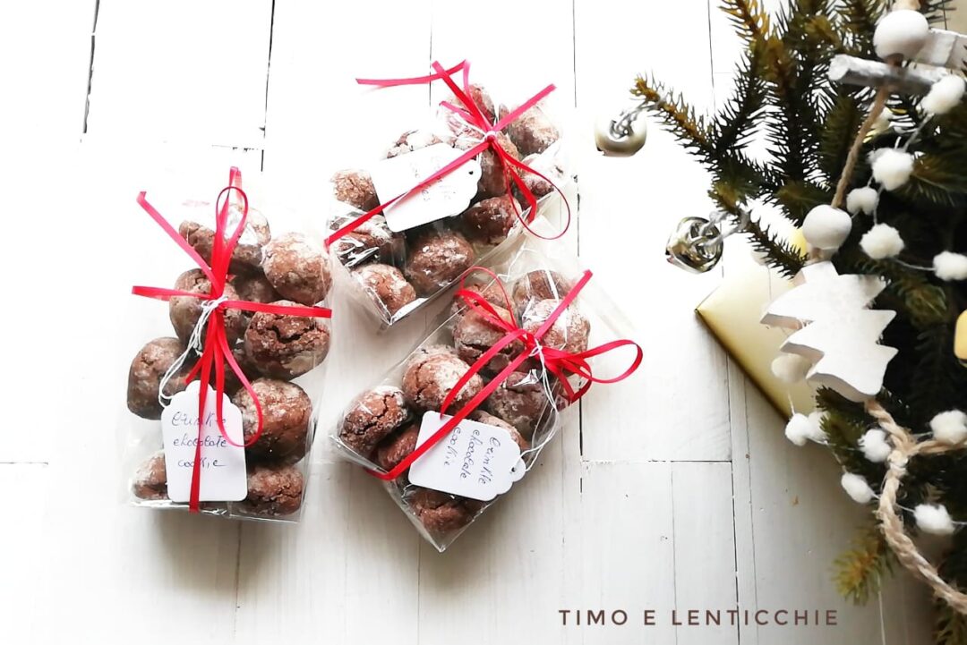 Crinkle cookie al cioccolato