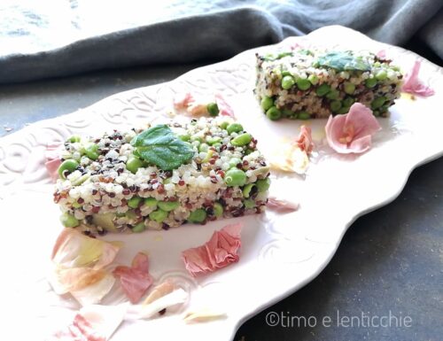 Quinoa tricolore ai piselli ricetta facilissima