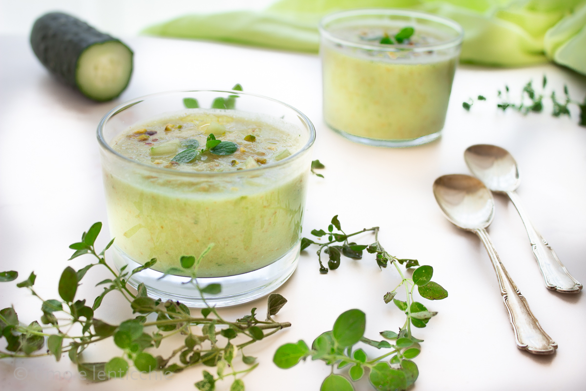 Gaspacho di cetrioli alla maggiorana