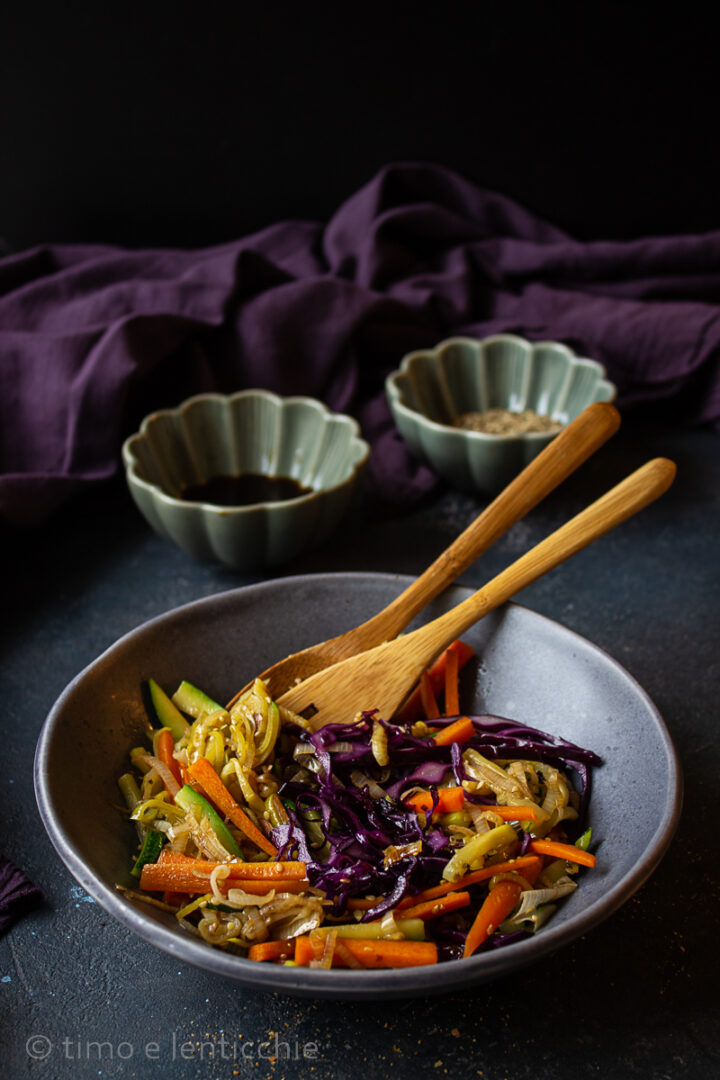 Verdure saltate nel wok ricetta vegetale