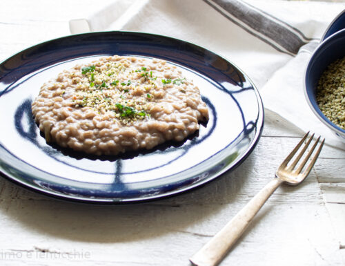 Risotto al radicchio tardivo e caprino