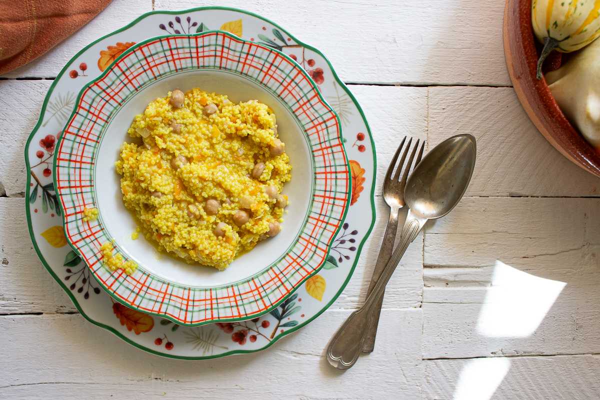 Miglio risottato ceci e carote