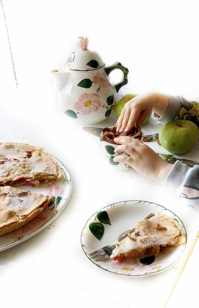 Torta di mele e mandorle alla viennese