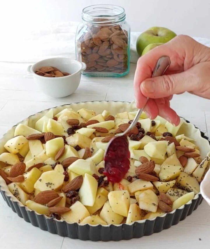 Torta di mele e mandorle alla viennese