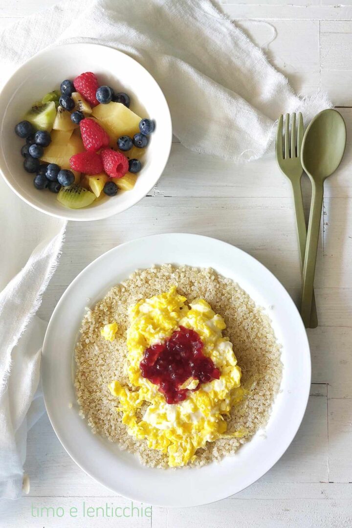 colazione proteica con quinoa 1