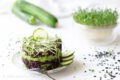 Tortini di riso venere e zucchine