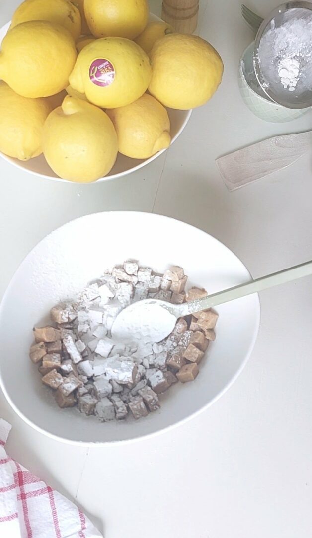 tempeh glassato al limone