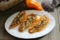 Peperoni corno ripieni al forno: la mia ricetta leggera con tofu e pomodori secchi