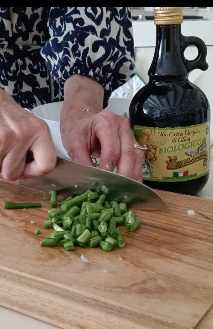 fagiolini per zuppa estiva zucchine e fagiolini