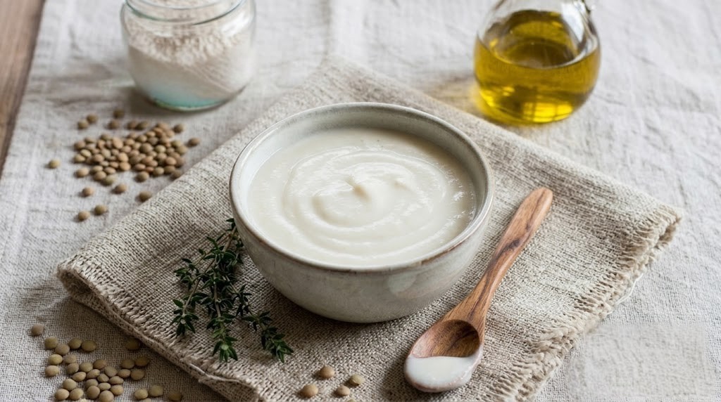 Besciamella vegana all'olio d'oliva