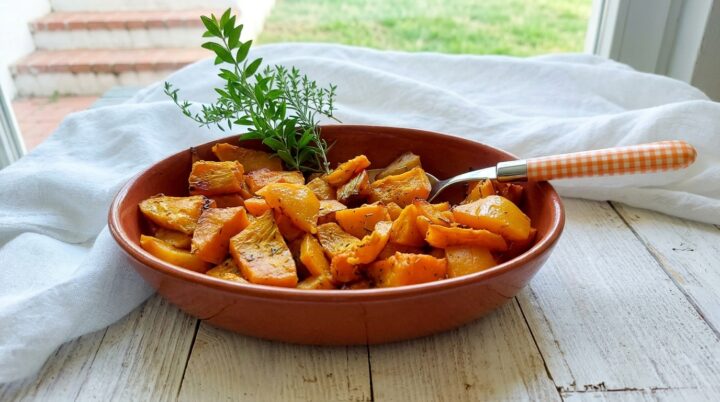 Zucca in friggitrice ad aria