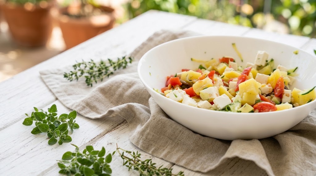 insalata di patate e feta