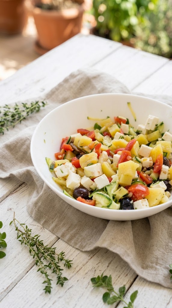 insalata di patate e feta