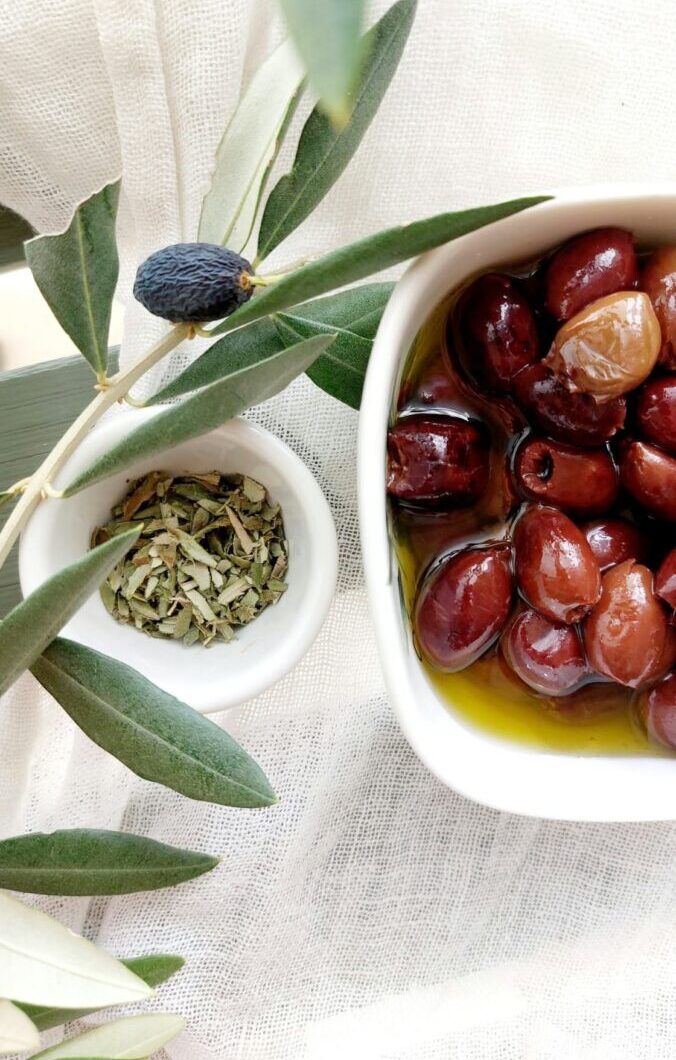 Puttanesca con foglie di olivo
