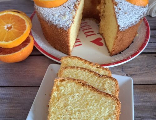 Chiffon cake all’arancia