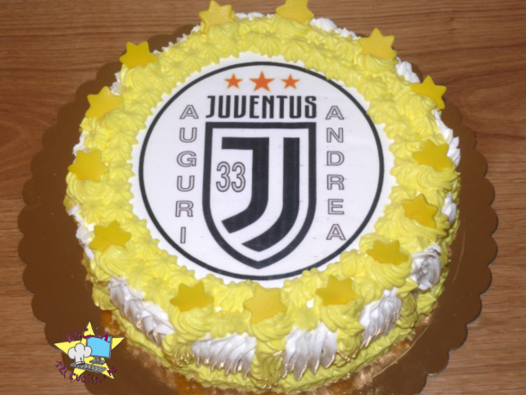 Cialda Decorativa per Torte Juventus