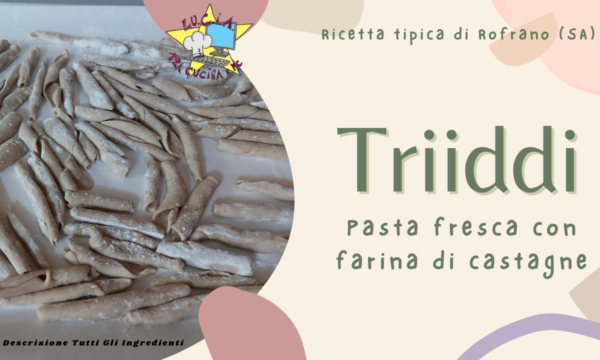 Triiddi – Pasta fresca con farina di castagne di Rofrano