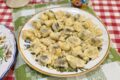 Baccalà fritto con battuto di mollica di pane, aglio e aceto