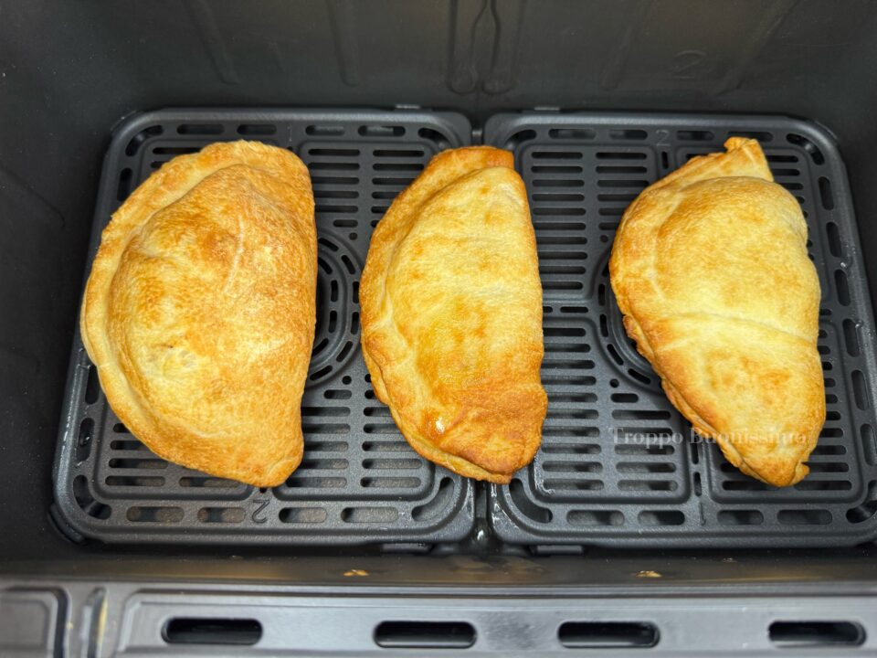 panzerotti in friggitrice ad aria