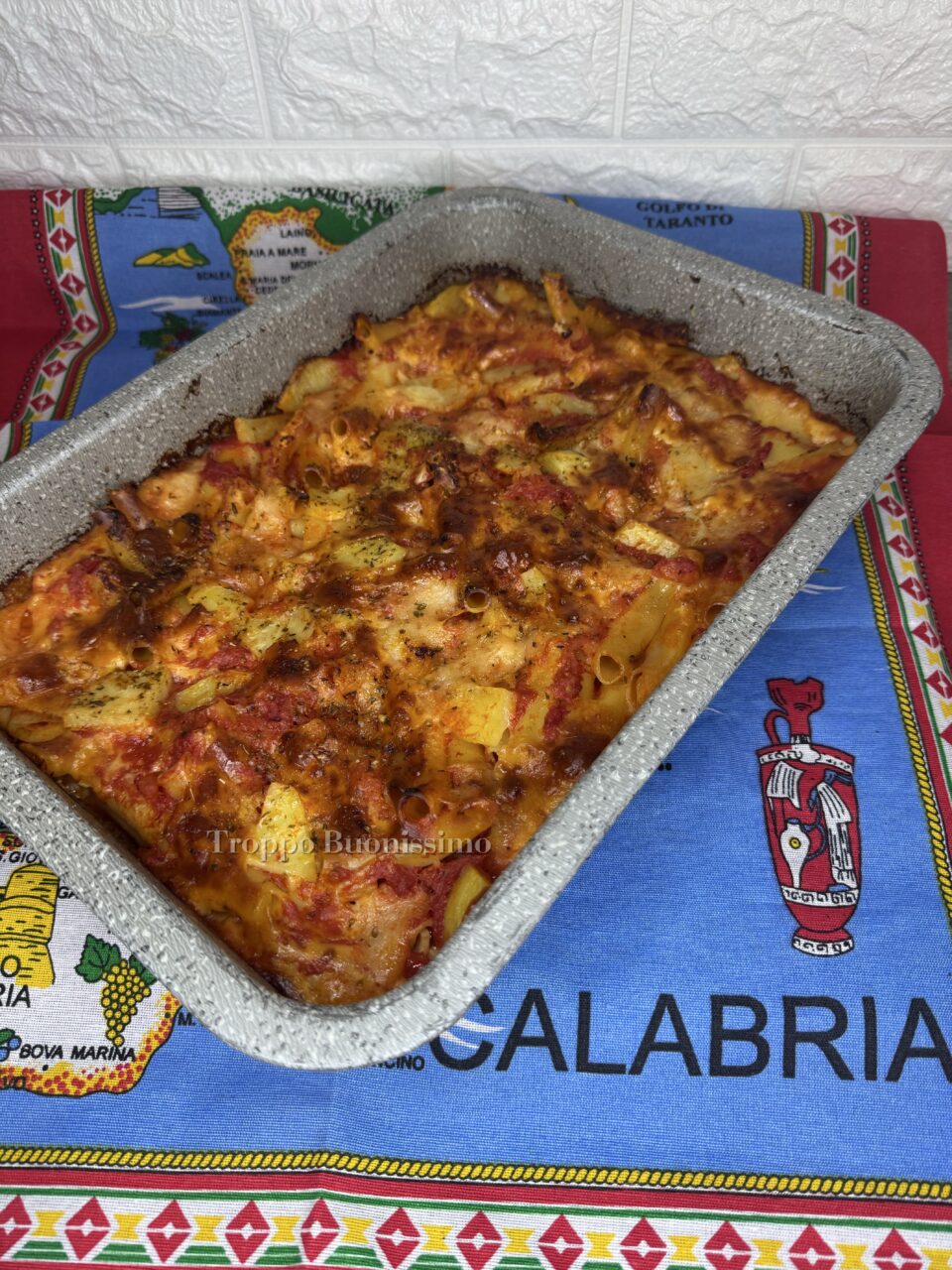 Pasta e patate alla tiella calabrese tutto a crudo