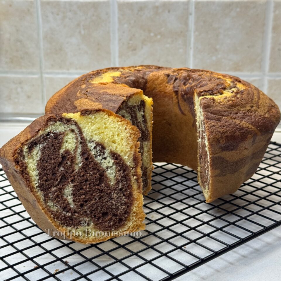 ciambellone marmorizzato vaniglia e cacao