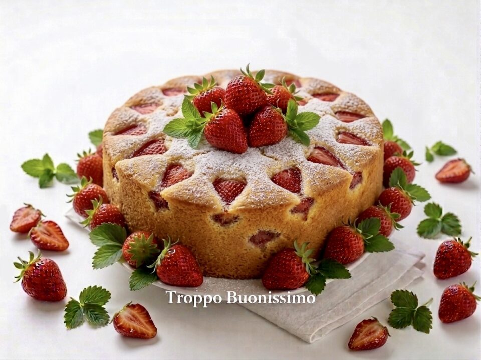 Torta Soffice allo Yogurt e Fragole
