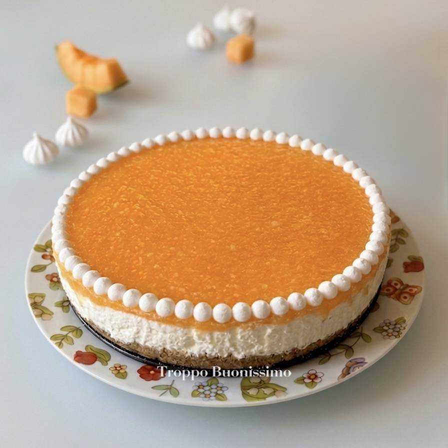 torta fredda yogurt e melone