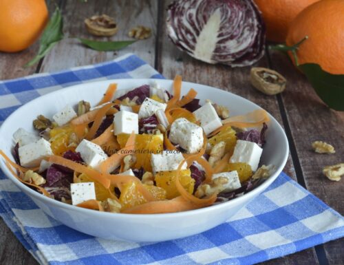 Insalata di radicchio arancia e primo sale