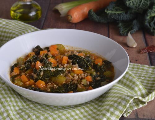 Zuppa di farro e cavolo nero