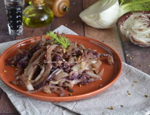 Radicchio e finocchio in padella