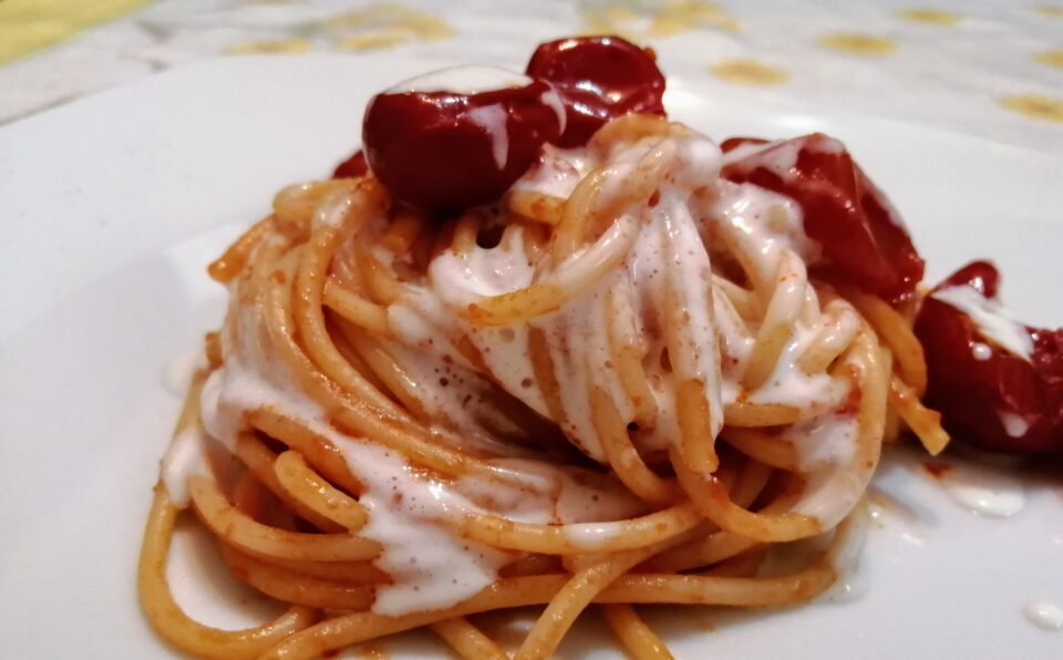 pasta stracchino e pomodorini