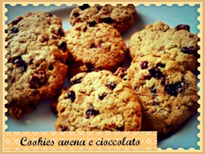 Cookies avena e cioccolato