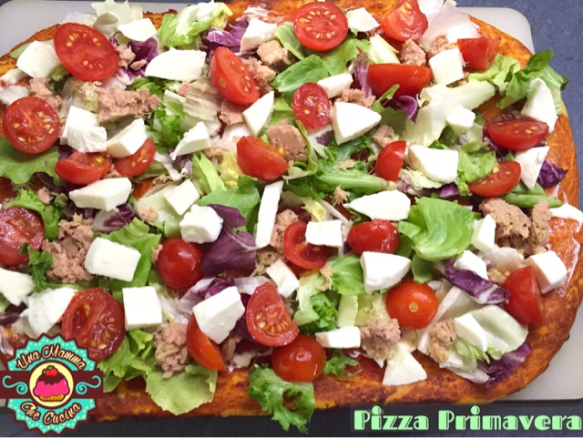 Pizza Primavera - ricetta fredda