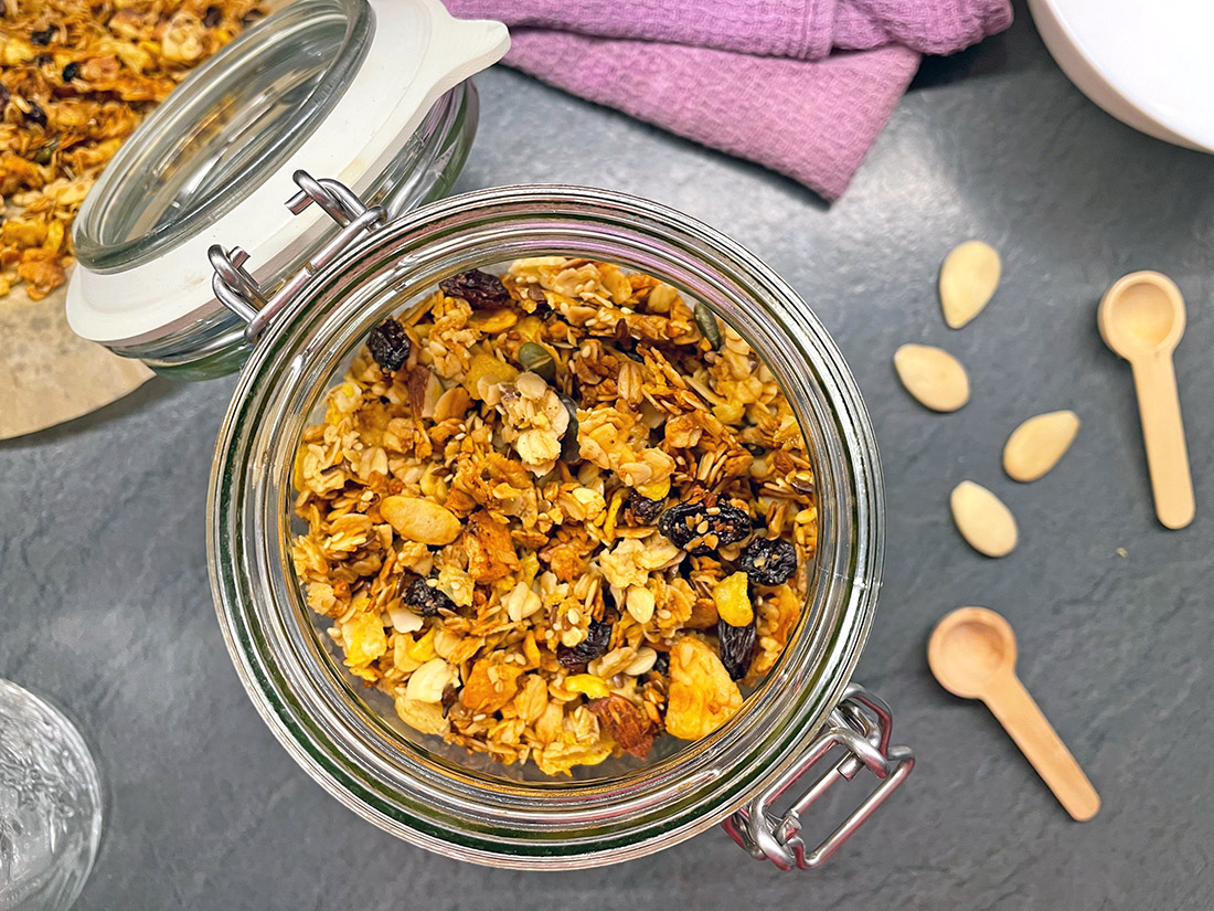 Granola in friggitrice ad aria