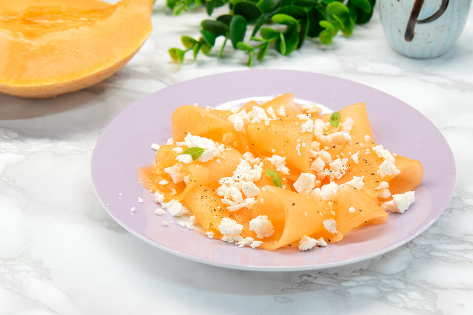 Carpaccio di melone e feta