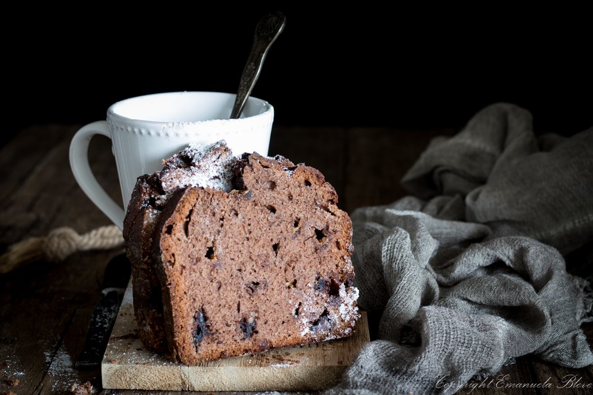 Banana bread al cacao