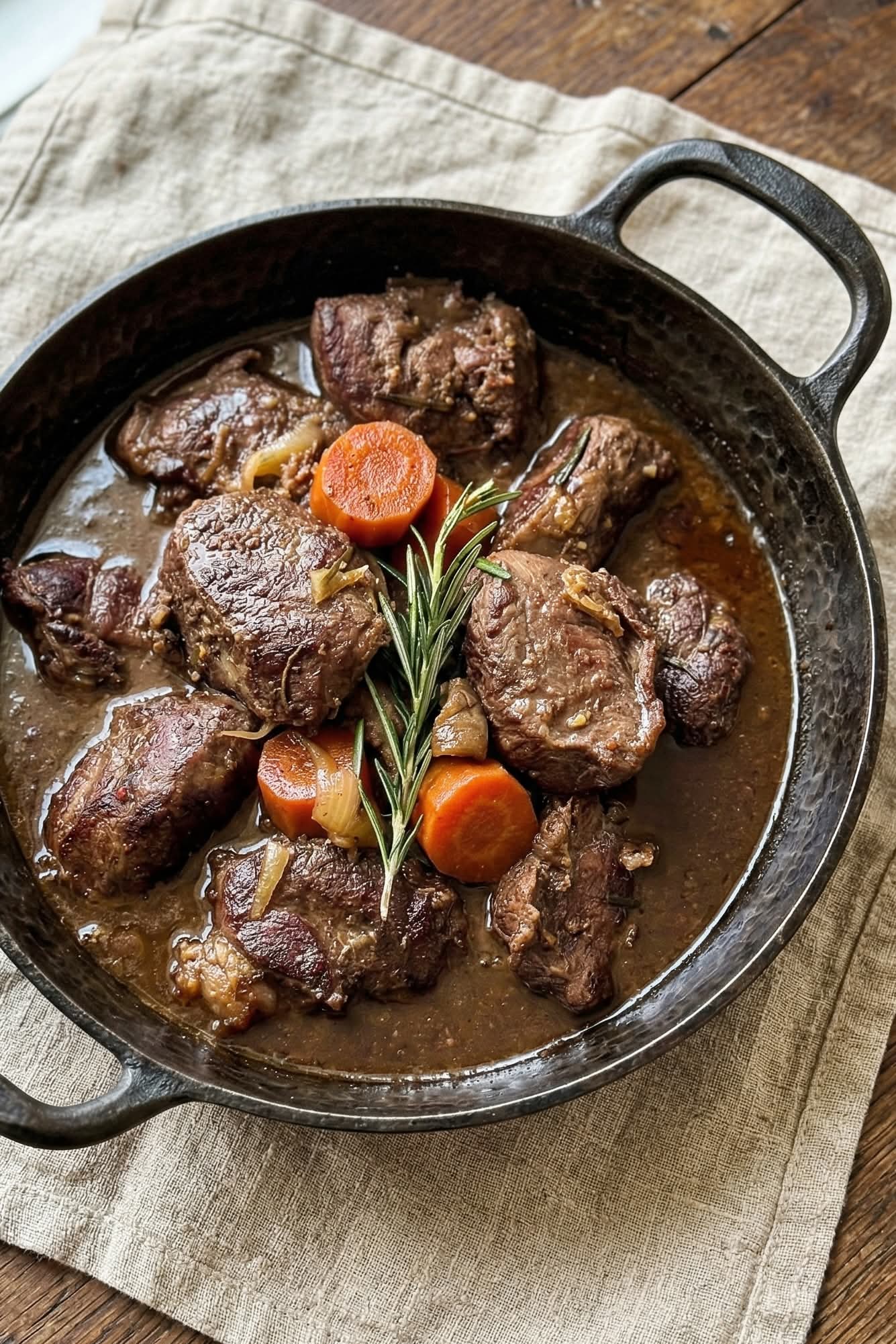 Guancia brasata al nebbiolo