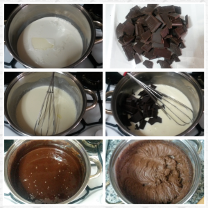 Torta al cioccolato con crema ganache
