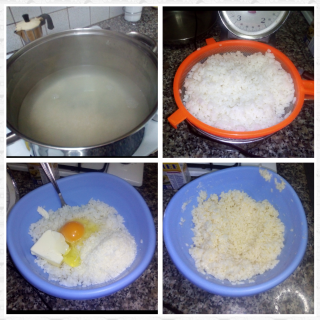Mattonella di riso con zucchine, cotto e formaggio