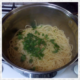 spaghetti aglio, olio