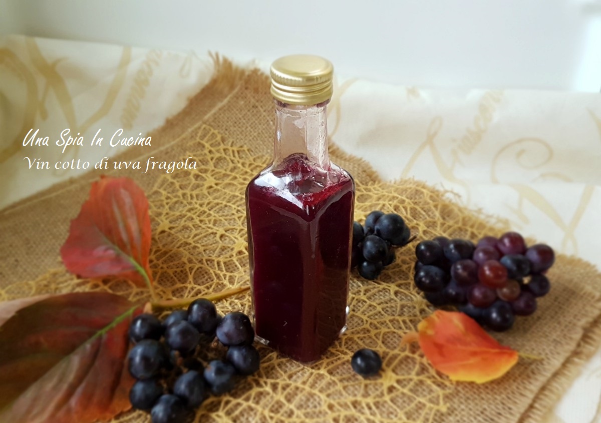 Vin cotto di uva fragola - come farlo a casa - Una spia in Cucina