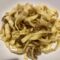 Tagliatelle fatte in casa con ragù di finferli