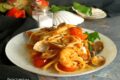 Spaghetti con gamberi e vongole
