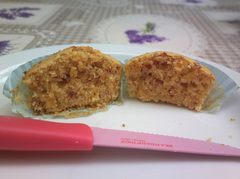Muffin alla frutta frullata - cranberries e albicocche
