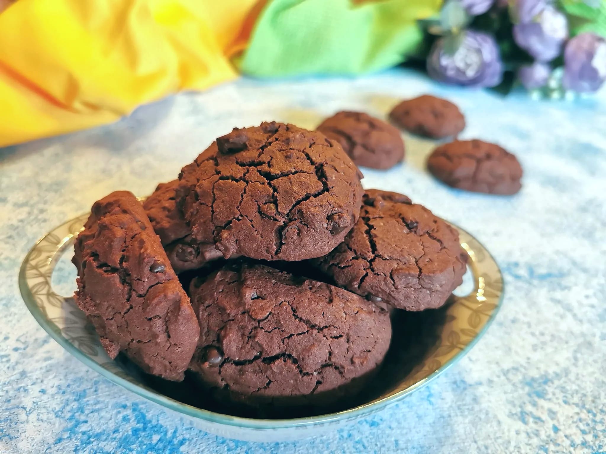 Cookies al cacao senza glutine vegani
