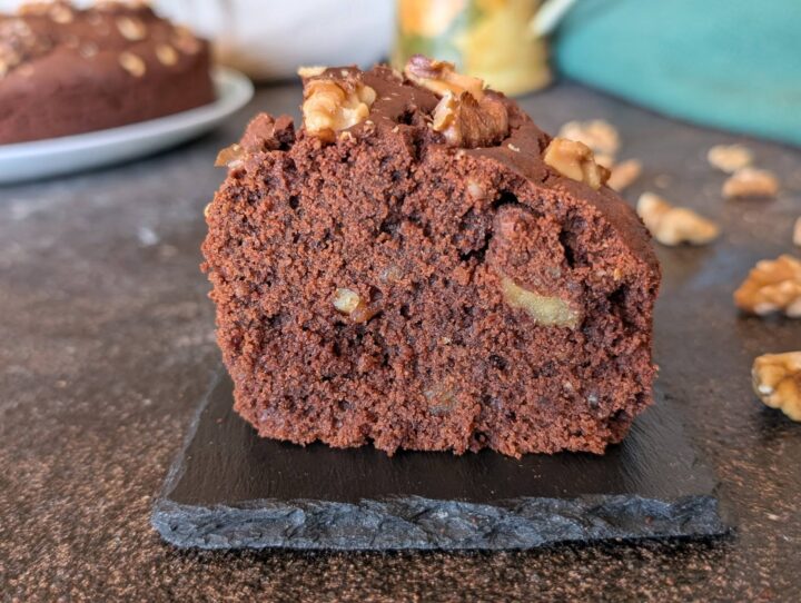 Ciambellone cioccolato e noci senza glutine nè lattosio
