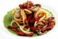 Spaghettoni con Vongole, Pomodori Secchi e Crema di Broccoli